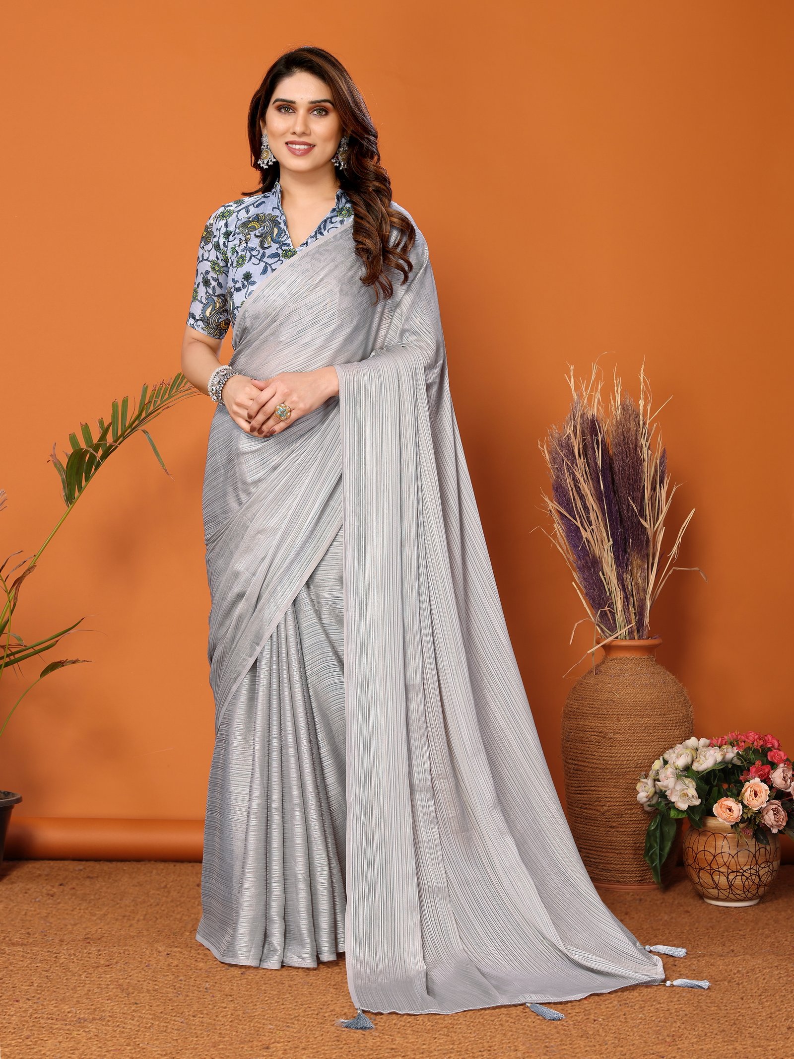 KALAMKARI-GREY