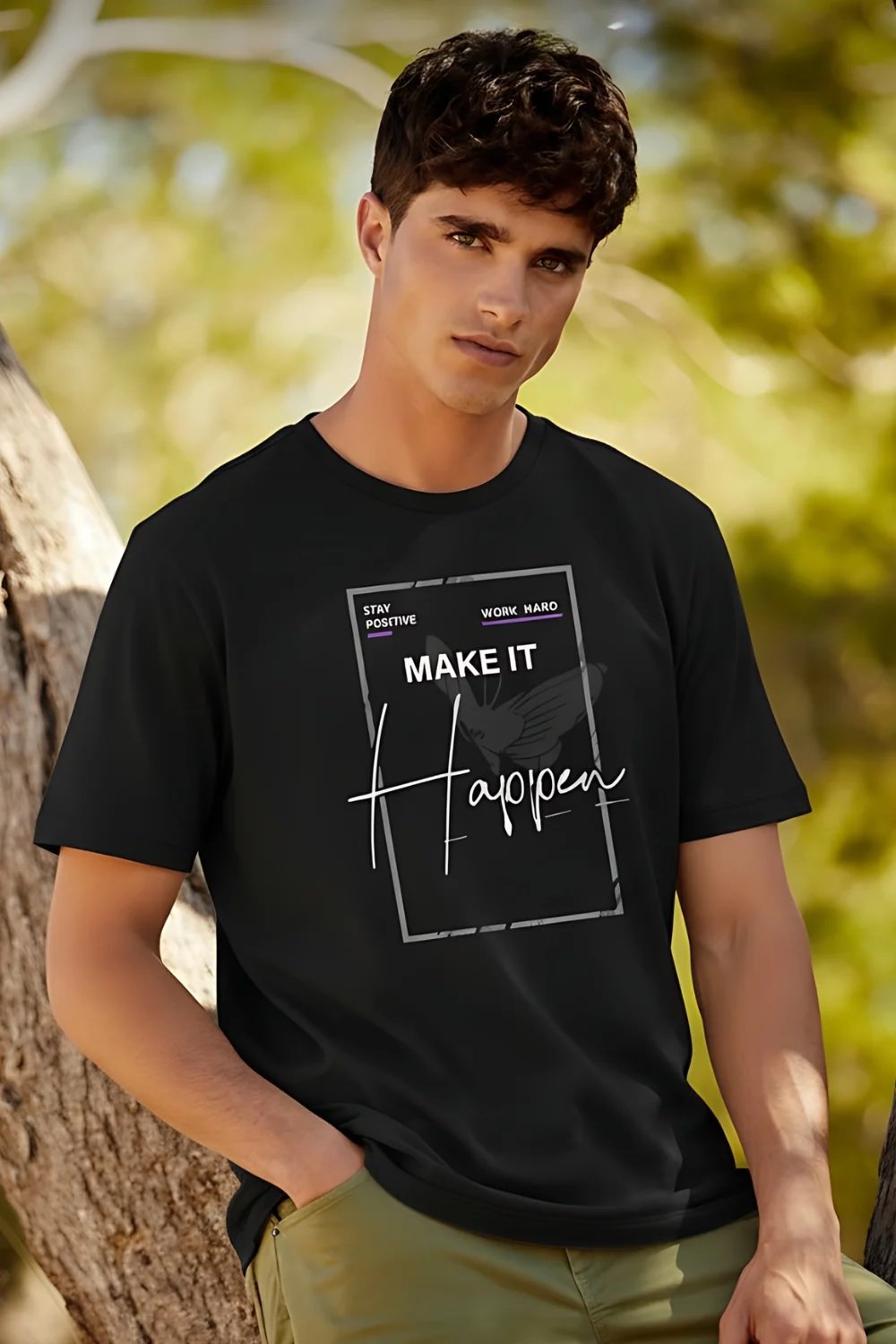 Cotton T-Shirt Black