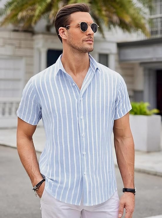 Men's Checked Half Sleeve Shirt