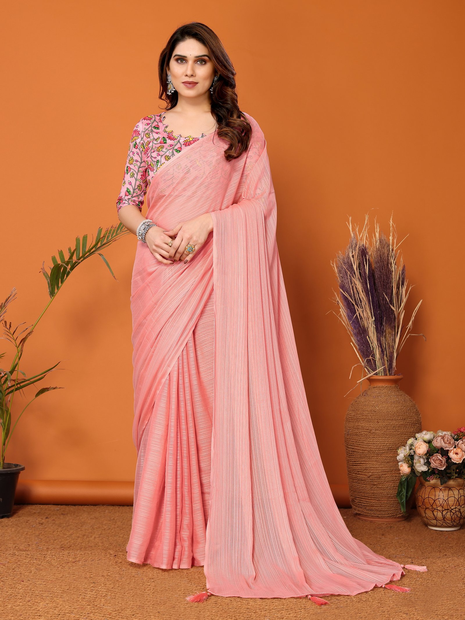 KALAMKARI-PEACH