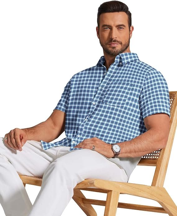 Men's Patchwork Casual Shirt