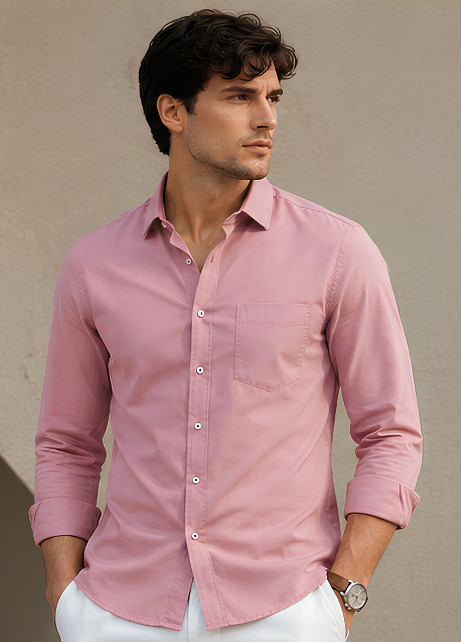 Cotton Shirt Pink