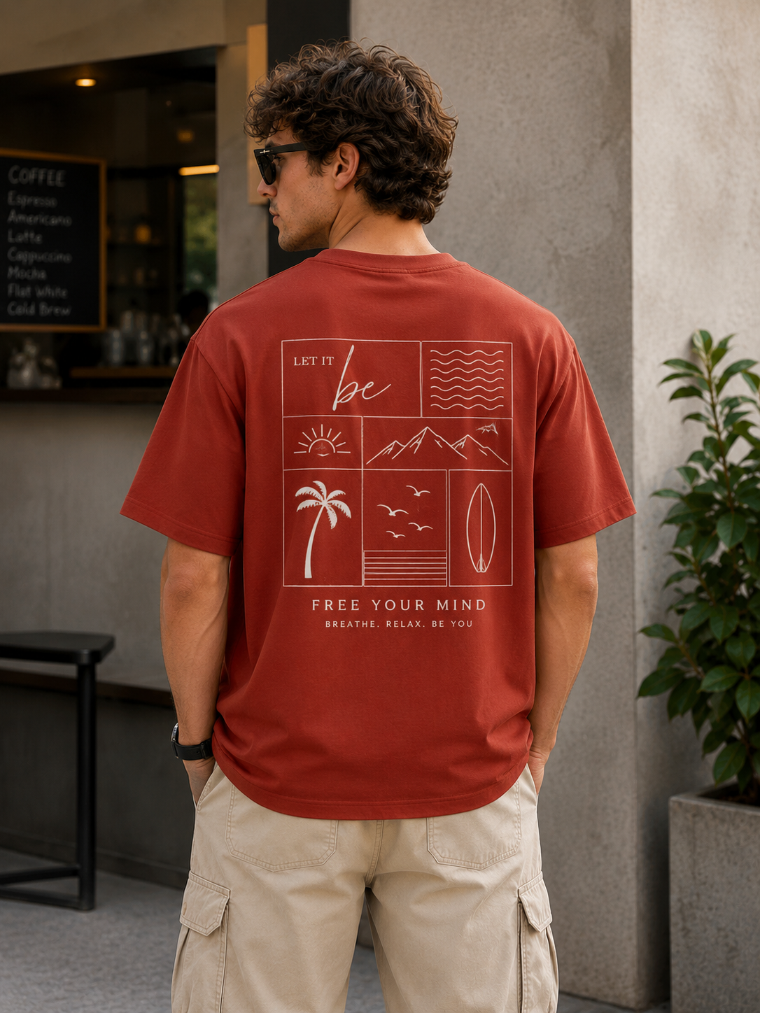 Cotton T-Shirt Light Peach